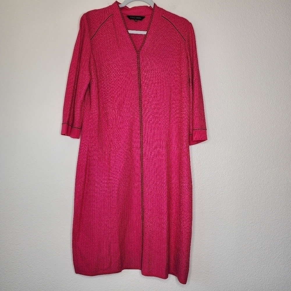 Ming Wang Barbie Pink Knit Dress M
